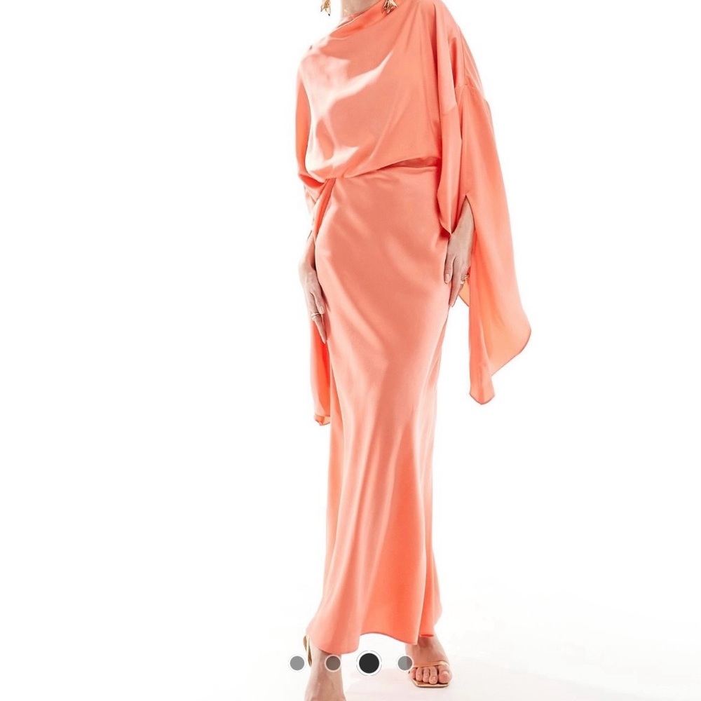 ASOS One Shoulder Coral Dress